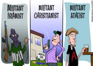 Illustrasjon fra Atheistcartoons. 